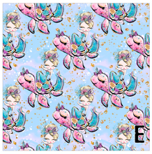 Load image into Gallery viewer, Printed Vinyl, HTV Mermaids, Please Patterns 12 x 12 inch sheet