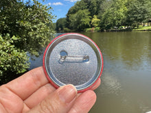 Load image into Gallery viewer, Sorority Insignia Pin Back Button Infinity Rose Alpha Omicron Pi AOP AOPi