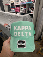 Load image into Gallery viewer, Kappa Delta Sorority Foam Front Mesh Back Trucker Hat