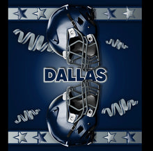 Load image into Gallery viewer, Double Helmet Glitter Sticker Football Theme | TV Tray Table Decal | Waterproof Vinyl Sticker | Reposition-able | Laminated