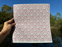 Load image into Gallery viewer, Printed Vinyl &amp; HTV Inflated Pink Puffy Coquette Bow Pattern 12 x 12 inch sheet