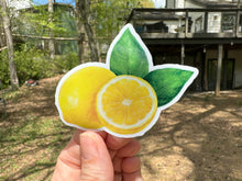 Load image into Gallery viewer, Sticker | 83 | LEMONS | Waterproof Vinyl Sticker | White | Clear | Permanent | Removable | Window Cling | Glitter | Holographic