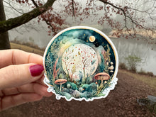 Load image into Gallery viewer, Sticker |  | Celestial Garden | Waterproof Vinyl Sticker | White | Clear | Permanent | Removable | Window Cling | Glitter | Holographic
