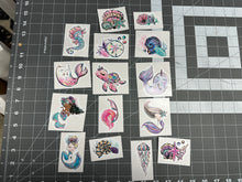 Load image into Gallery viewer, Sticker Pack Mermaids Assorted Stickers for Water Bottle, iPhone, MacBook, Phone, Phone Case, Laptop, Journal, Skateboard, Bike, Snowboard