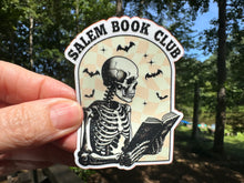 Load image into Gallery viewer, Sticker |  | Salem Book Club | Waterproof Vinyl Sticker | White | Clear | Permanent | Removable | Window Cling | Glitter | Holographic