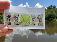 Load image into Gallery viewer, Sticker | 59J | Softball Mom Flowers | Waterproof Vinyl Sticker | Permanent