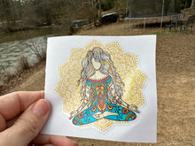 Load image into Gallery viewer, Sticker 7i Yoga Pose Zentangle Mandala