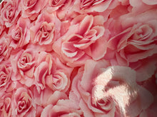 Load image into Gallery viewer, Printed Vinyl Pink Roses Patterns Sheet Permanent Adhesive CLEARANCE