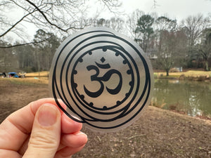 Sticker 7o Yoga Element OHM with Frame CLEARANCE