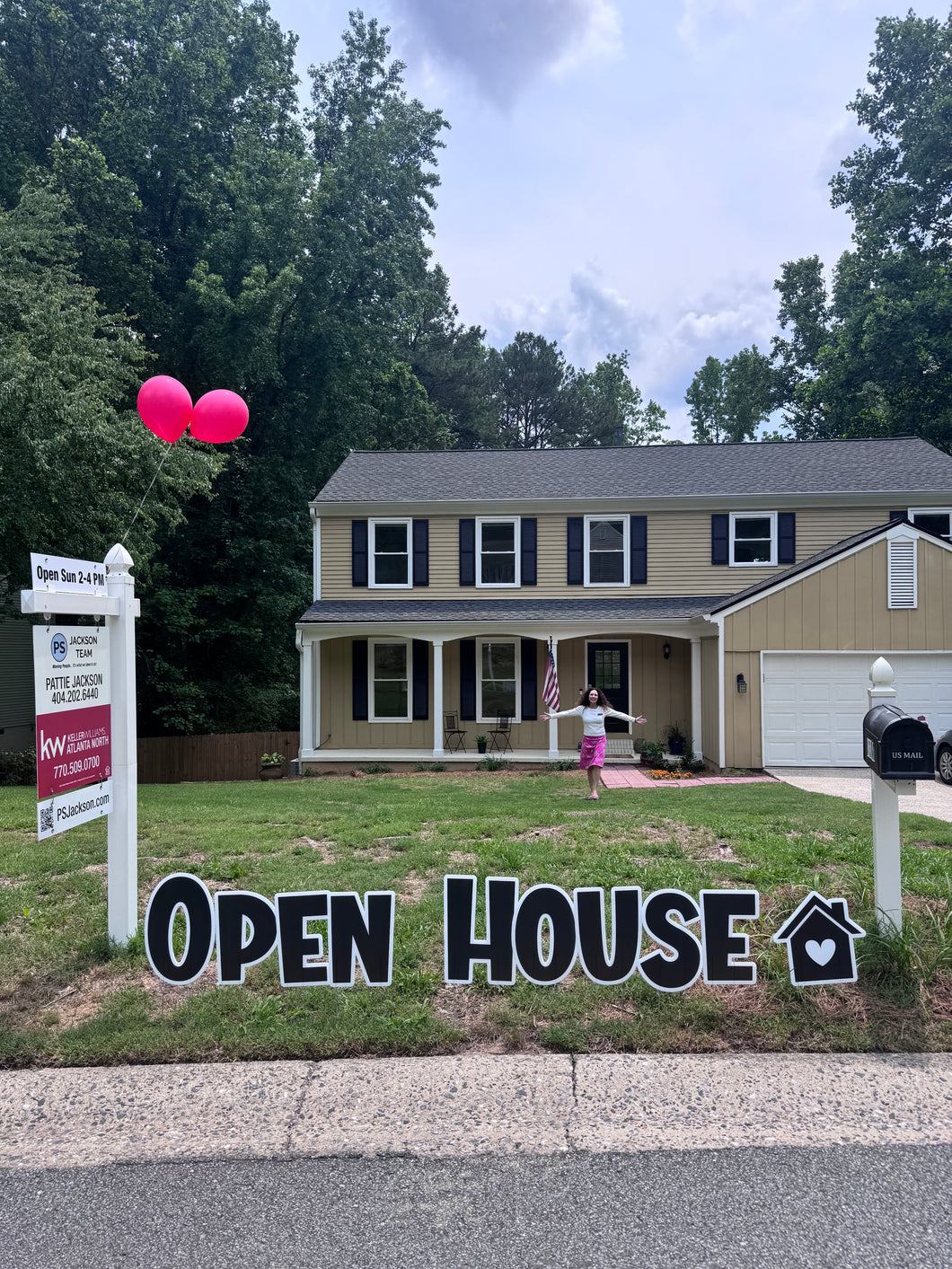 Yard Art OPEN HOUSE or FOR SALE Lawn Lettering PURCHASE Outdoor Yard Decorations Great for Realtors!
