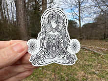 Load image into Gallery viewer, yoga girl with chakras and mandala