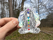 Load image into Gallery viewer, yoga girl with chakras and mandala