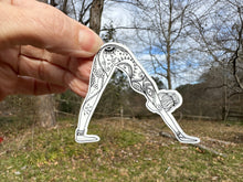 Load image into Gallery viewer, yoga girl mandala sticker