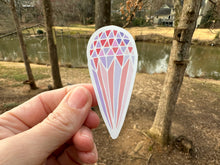 Load image into Gallery viewer, Sticker | 27D | Pastel Crystal | Waterproof Vinyl Sticker | White | Clear | Permanent | Removable | Window Cling | Glitter | Holographic