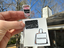 Load image into Gallery viewer, Sticker | 78E | Shopping Accessories | Waterproof Vinyl Sticker | White | Clear | Permanent | Removable | Window Cling | Glitter | Holographic