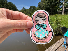 Load image into Gallery viewer, Sticker | 32P | Russian Nesting Doll | Waterproof Vinyl Sticker | White | Clear | Permanent | Removable | Window Cling | Glitter | Holographic