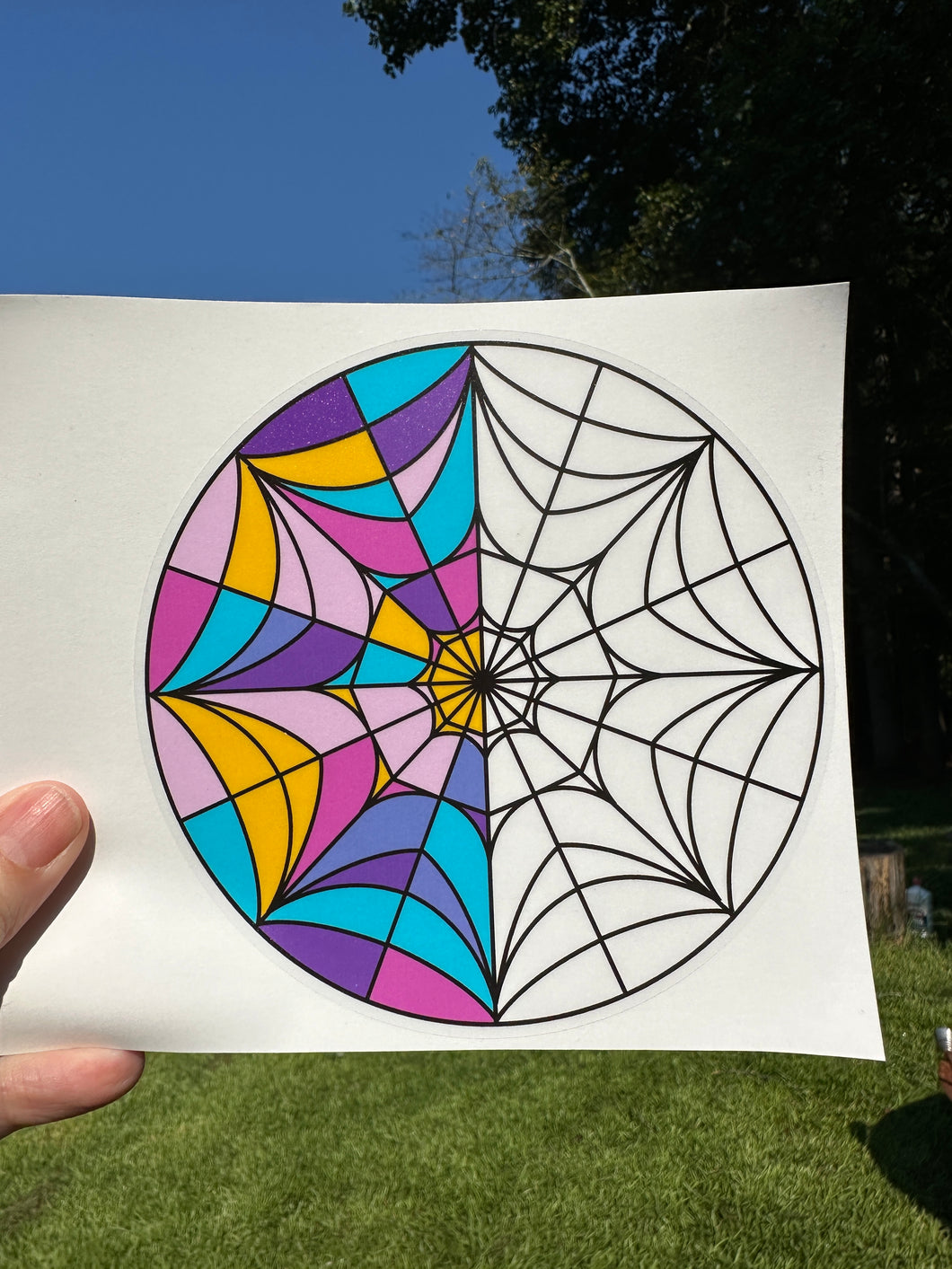 Sticker | 70P | 5 1/2 inch | Ophelia Hall Window Sticker | Waterproof Vinyl Sticker | Clear | Permanent | Window Cling