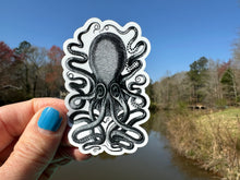 Load image into Gallery viewer, Sticker | 58i | Octopus | Waterproof Vinyl Sticker | White | Clear | Permanent | Removable | Window Cling | Glitter | Holographic