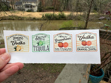 Load image into Gallery viewer, Sticker Set | Drink Label Set | Waterproof Vinyl Sticker | Permanent