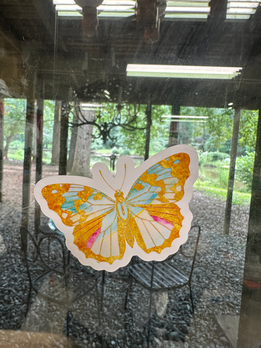 Window Stickers | Butterfly Stickers | 3 inch stickers | 12 x 12 sheet permanent adhesive | Static Clings