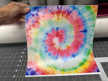 Load image into Gallery viewer, Printed Vinyl HTV &amp; Waterslide Washed Out Tie Dye Patterns 12 x 12 inch sheet