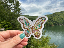 Load image into Gallery viewer, Window Stickers | Butterfly Stickers | 3 inch stickers | 12 x 12 sheet permanent adhesive | Static Clings