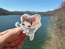 Load image into Gallery viewer, Sticker | 11H | Fall Fairy | Waterproof Vinyl Sticker | White | Clear | Permanent | Removable | Window Cling | Glitter | Holographic