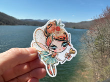 Load image into Gallery viewer, Sticker | 11G | Fall Fairy | Waterproof Vinyl Sticker | White | Clear | Permanent | Removable | Window Cling | Glitter | Holographic