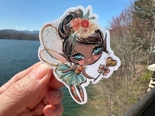 Load image into Gallery viewer, Sticker | 11J | Fall Fairy | Waterproof Vinyl Sticker | White | Clear | Permanent | Removable | Window Cling | Glitter | Holographic