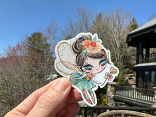 Load image into Gallery viewer, Sticker | 11A | Fall Fairy | Waterproof Vinyl Sticker | White | Clear | Permanent | Removable | Window Cling | Glitter | Holographic