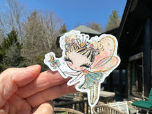 Load image into Gallery viewer, Sticker | 11E | Fall Fairy | Waterproof Vinyl Sticker | White | Clear | Permanent | Removable | Window Cling | Glitter | Holographic