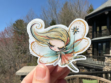 Load image into Gallery viewer, Sticker | 11F | Fall Fairy | Waterproof Vinyl Sticker | White | Clear | Permanent | Removable | Window Cling | Glitter | Holographic
