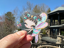 Load image into Gallery viewer, Sticker | 12B | Colorful Fairy | Waterproof Vinyl Sticker | White | Clear | Permanent | Removable | Window Cling | Glitter | Holographic