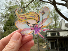 Load image into Gallery viewer, Sticker | 12F | Colorful Fairy | Waterproof Vinyl Sticker | White | Clear | Permanent | Removable | Window Cling | Glitter | Holographic