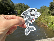 Load image into Gallery viewer, Sticker 19J Halloween Dolphin Skeleton
