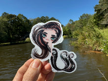 Load image into Gallery viewer, Sticker 19A Halloween Mermaid Brown Hair