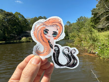 Load image into Gallery viewer, Sticker 19D Halloween Mermaid Orange Hair
