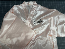 Load image into Gallery viewer, Satin Robes Customized with Name Great for Spa Parties, Birthday Parties, Graduation Gifts