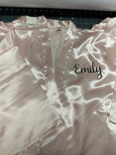 Load image into Gallery viewer, Satin Robes Customized with Name Great for Spa Parties, Birthday Parties, Graduation Gifts
