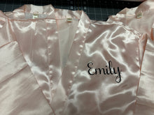 Load image into Gallery viewer, Satin Robes Customized with Name Great for Spa Parties, Birthday Parties, Graduation Gifts