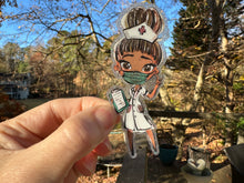 Load image into Gallery viewer, Sticker | 22D | Nurse | Waterproof Vinyl Sticker | White | Clear | Permanent | Removable | Window Cling | Glitter | Holographic (Copy)