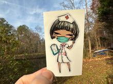 Load image into Gallery viewer, Sticker | 22P | Nurse | Waterproof Vinyl Sticker | White | Clear | Permanent | Removable | Window Cling | Glitter | Holographic