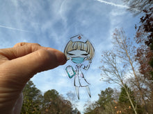 Load image into Gallery viewer, Sticker | 22O | Nurse | Waterproof Vinyl Sticker | White | Clear | Permanent | Removable | Window Cling | Glitter | Holographic (Copy)