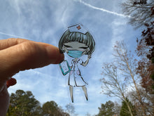 Load image into Gallery viewer, Sticker | 22P | Nurse | Waterproof Vinyl Sticker | White | Clear | Permanent | Removable | Window Cling | Glitter | Holographic