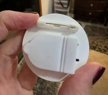 Load image into Gallery viewer, Sorority Light Up LED Game Day Pin Back Button Kappa Delta KD Green and White Stripes