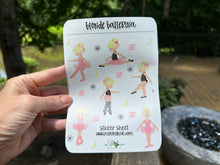 Load image into Gallery viewer, Sticker Sheet |  | Set of little planner stickers Ballerina 5 X 7