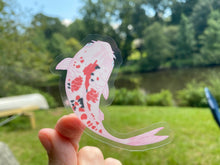 Load image into Gallery viewer, Sticker | Assorted Koi Fish | Waterproof Vinyl Sticker | White | Clear | Permanent | Removable | Window Cling | Glitter | Holographic