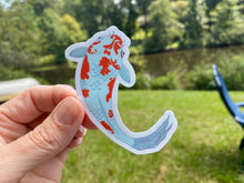 Load image into Gallery viewer, Sticker | Assorted Koi Fish | Waterproof Vinyl Sticker | White | Clear | Permanent | Removable | Window Cling | Glitter | Holographic