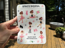 Load image into Gallery viewer, Sticker Sheet |  | Set of little planner stickers Ballerina 5 X 7