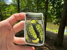 Load image into Gallery viewer, Sticker | AA | Jar of Pickles | Waterproof Vinyl Sticker | White | Clear | Permanent | Removable | Window Cling | Glitter | Holographic